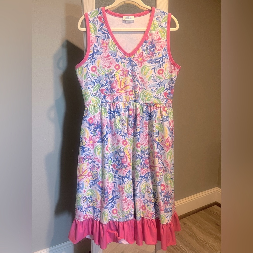 Disney Mickey Minnie Donald Daisy Dress Size: L